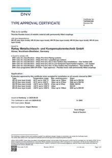 DNV TYPE APPROVAL CERTIFICATE