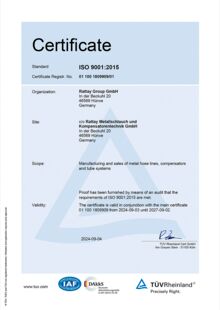 TÜV ISO 9001-2015