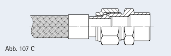 wie Abb. 107, aber mit Einschraubteil mit Anschweißrohrstutzen