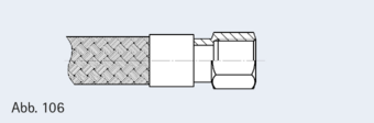 Muffe mit Sechskant und zylindrischem Rohrgewinde nach EN 10226-1 (DIN 2999), Dichtfläche an Stirnseite