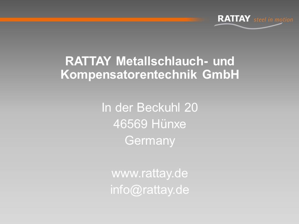 RATTAY Metallschlauch- und Kompensatorentechnik GmbH